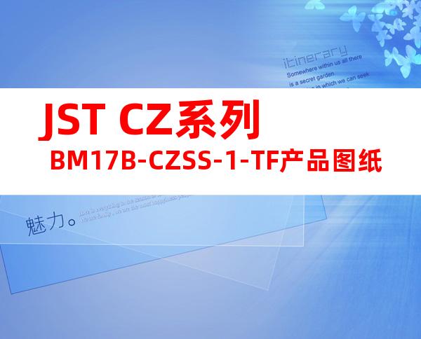 JST CZ系列 BM17B-CZSS-1-TF产品图纸